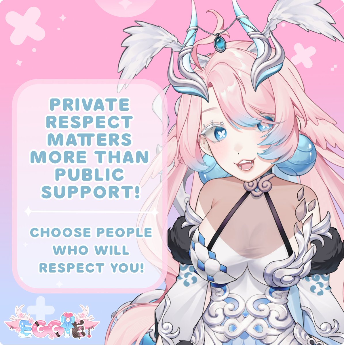 ⚠️ VTUBER TIP OF THE DAY ⚠️

Private Respect Matters More Than Public Support

Anyone can like your tweet.

What do they say about you when you're not around?

 Choose collaborators who treat you with respect on and off stream.

#EggTips