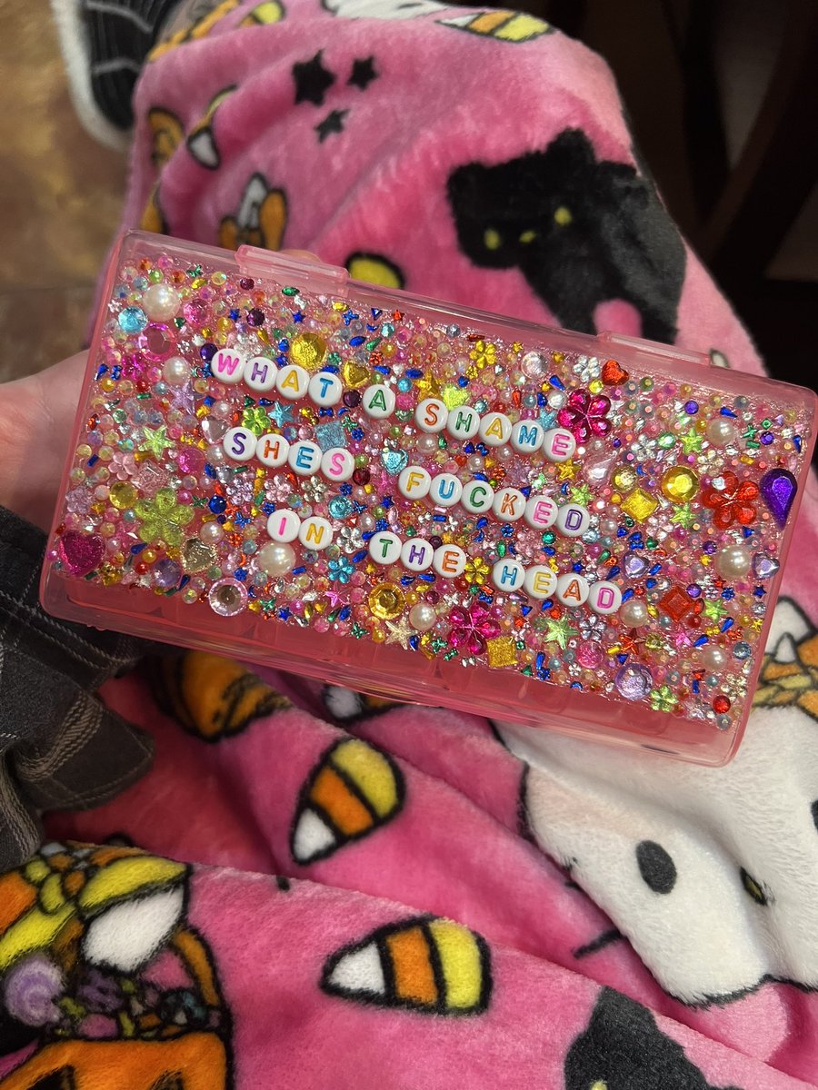btw kaydee bejeweled me this pill box for my birthday