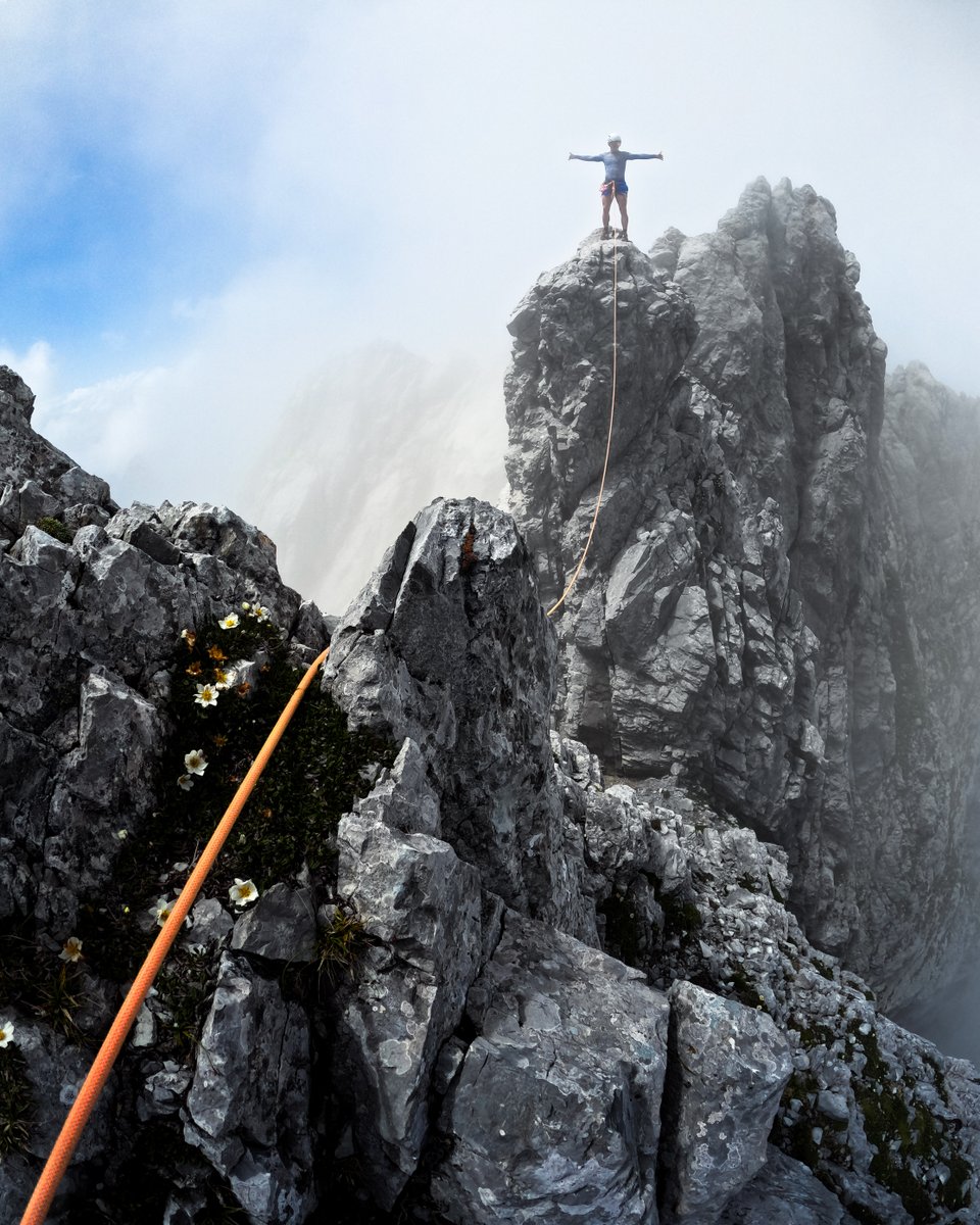 Photo of the Day: Bagging peaks with #GoProAwards recipient Pascal Schumacher 🏔️ This summit bid with HERO12 Black earned him a $100 award.

#GoPro #Switzerland #Alps #Climbing #Mountaineering