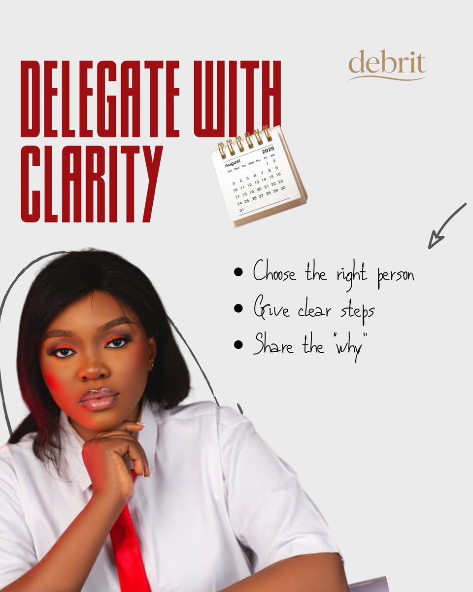 kings_bie's tweet photo. Delegation is not just handing off tasks  it’s leadership in action.

#delegation #leadershipdevelopment #timemanagement #worksmarternotharder #businessgrowth #productivitytips #EffectiveLeadership #entrepreneurmindset #DelegateToElevate #WorkEfficiency #TeamManagement https://t.co/HM87Z4d1dc