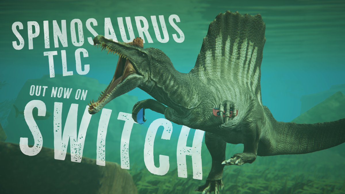 pathoftitans's tweet image. Spinosaurus TLC update has arrived on Nintendo Switch! Come join us and play the Spino TLC today!

#pathoftitans #spinosaurus #dinoTLC #nintendoswitch