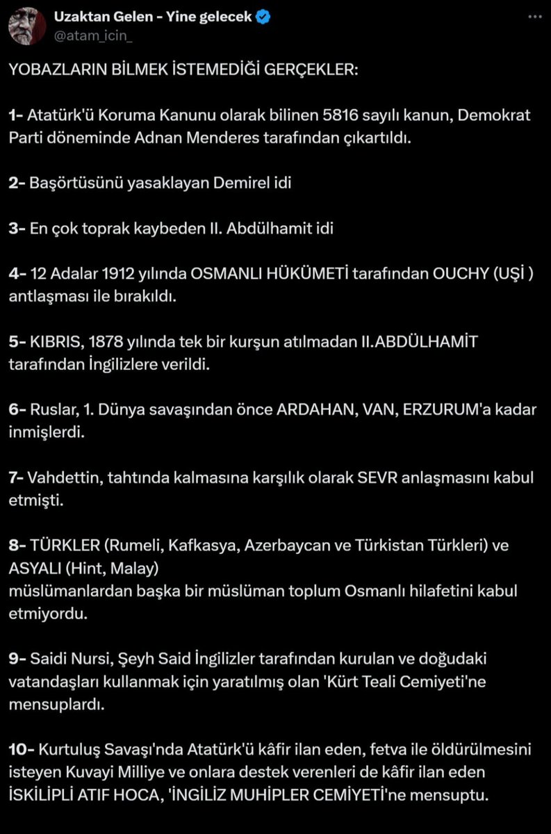 1)
Şimdi bu cahilin bütün safsatalarına bu yazı zinciri ile cevap vereceğim:

1- O kanun Demokrat parti tarafından çıkarıldı fakat DP zaten CHP'li milletvekilleri tarafından kuruldu. Burada parti ayrı olsa da ideoloji aynı idi. Her iki parti de istisnalar dışında kemalist➡️