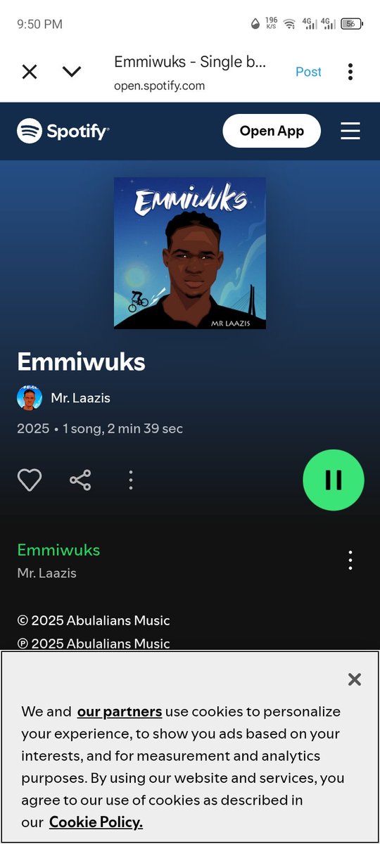 vershimavp's tweet photo. Go and listen to this song by @Mrlaazis_ it's a banger https://t.co/Mt6ykbXjXg