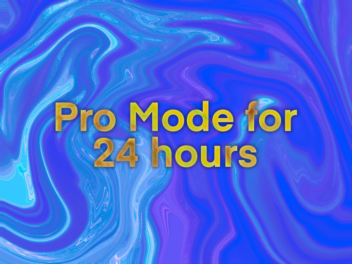 All users now have Pro Mode activated for 24 hours.
Full answers, reasoning, and custom prompts free to explore.

Try it out and see the oracle’s full power.
t.me/polymarket_gro…