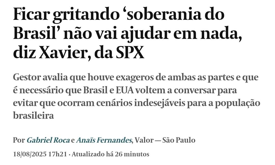 Bateu o desespero na Faria Lima?