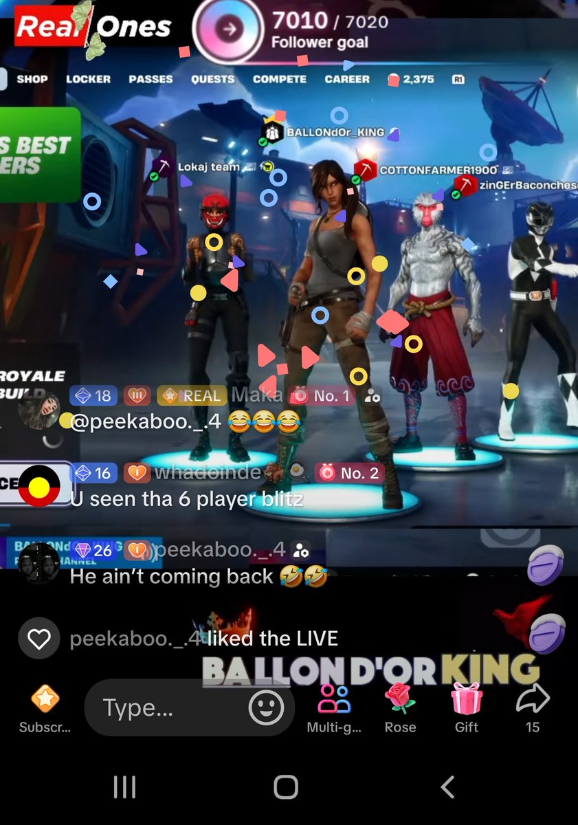 Maka__187's tweet photo. GIVEAWAY COMING SOON 👀 @ballondor_king is back and smashing the ranks on tiktok! THE KING OF @Fortnite STW MAXPOWERLEVEL! ❤️‍🔥 are you platinum 145.27? come join the REALONES COMMUNITY PARTY HAS JUST BEGUN 🥷👊🏽 #REALONESCOMMUNITY #MELBOURNE #STREAMER #ENDGAMEPLAYER #STW #BR #MAXED https://t.co/wn5zvsZ8Y5