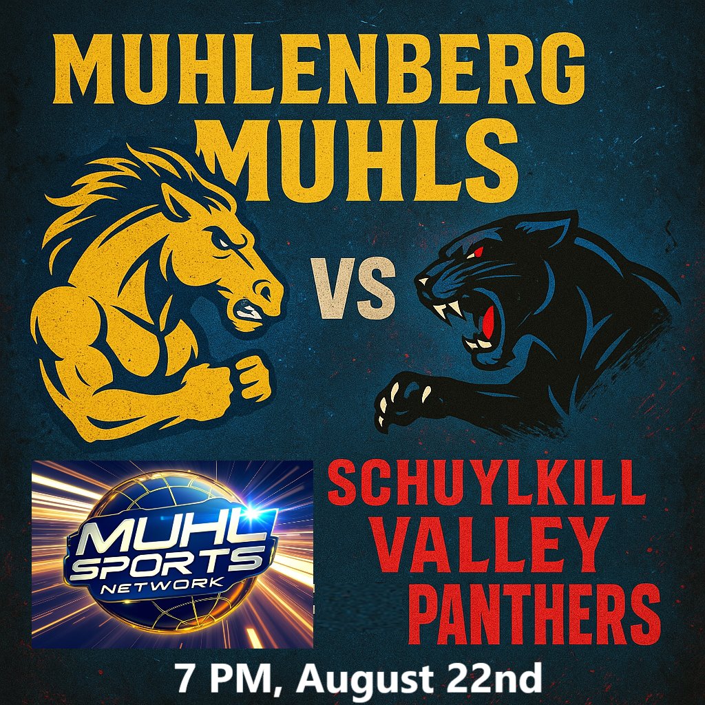 Jerry Geleff Media (@jgmediaus) on Twitter photo Clear your schedule. The lights go on at 7 on JG Media channels.
2 BIG games:
🎤 @muhlsathletics vs <a href="/SV_Panthers/">Schuylkill Valley School District</a>-youtube.com/live/a4iWbzfRj…
🎤 @exeterathletics vs <a href="/DBooneBlazers/">Daniel Boone Blazers Athletics</a>-youtube.com/live/szem2ZMFw…
Tune in for the pregame at 6:40.
#HSFootball #FridayVibes #LiveSports Clear your schedule. The lights go on at 7 on JG Media channels.
2 BIG games:
🎤 @muhlsathletics vs <a href="/SV_Panthers/">Schuylkill Valley School District</a>-youtube.com/live/a4iWbzfRj…
🎤 @exeterathletics vs <a href="/DBooneBlazers/">Daniel Boone Blazers Athletics</a>-youtube.com/live/szem2ZMFw…
Tune in for the pregame at 6:40.
#HSFootball #FridayVibes #LiveSports