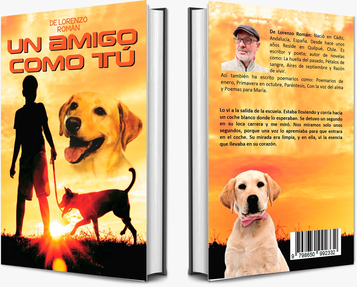Te gusta #leer? Compra este #libro 
Es una #novela en #Amazon 
En #papel o #KindleUnlimited, #ebooks
Una #LecturaRecomendada
El significado de la palabra amistad desde la mirada de un perro
Deja tu #reseña 
UN AMIGO COMO TÚ.  <a href="/DeLorenzoRoman/">De Lorenzo Román.</a> 
📚 amazon.es/dp/B089P1PNY6