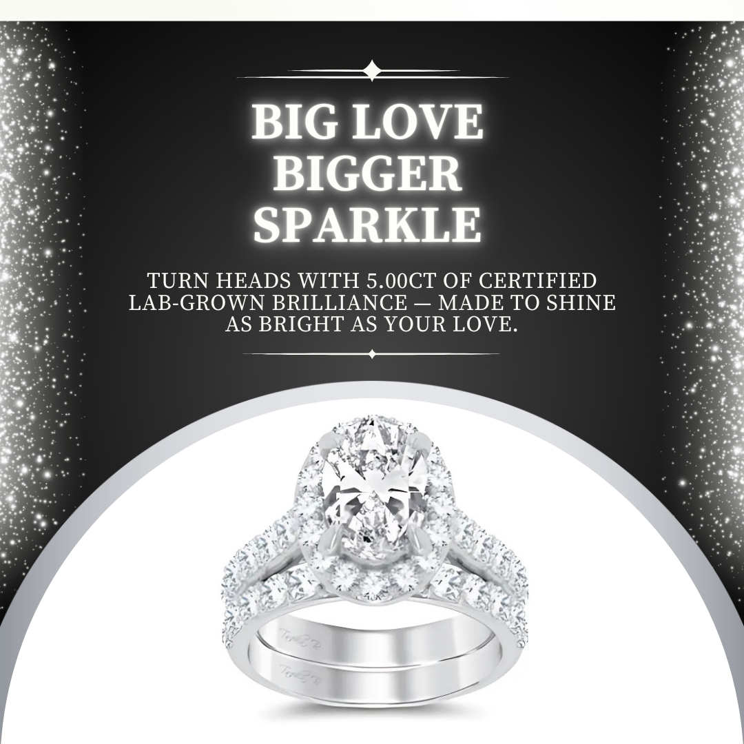 MYDIAMOND_US's tweet photo. 💍 Say “yes” to forever with this breathtaking 14K White Gold 5.00CT Lab Grown Diamond Bridal Ring. Featuring a showstopping 3.00CT certified center stone, this set is all about bold love and brilliant sparkle.
Crafted for elegance. Priced for smart love. ?... https://t.co/QeBWpI7vBe