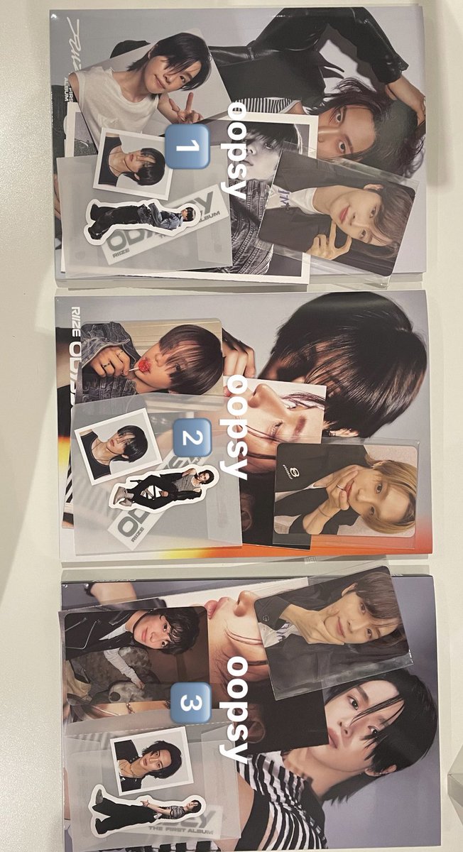 oopsyneedsmoney's tweet photo. 🪽wts/พร้อมส่ง🪽

อัลบั้ม riize odyssey photobook ver🫧
1️⃣ ปกวอนบิน การ์ดซองชาน+ pob cafe
2️⃣ all shotaro โชทาโร่+pob fansign
3️⃣ ปกซองชาน การ์ดแอนตัน+pob fansign ซองชาน

📦200฿ รวมส่ง

#ตลาดนัดRIIZE #ตลาดนัดน้องข้าว https://t.co/Mikebj5gRv