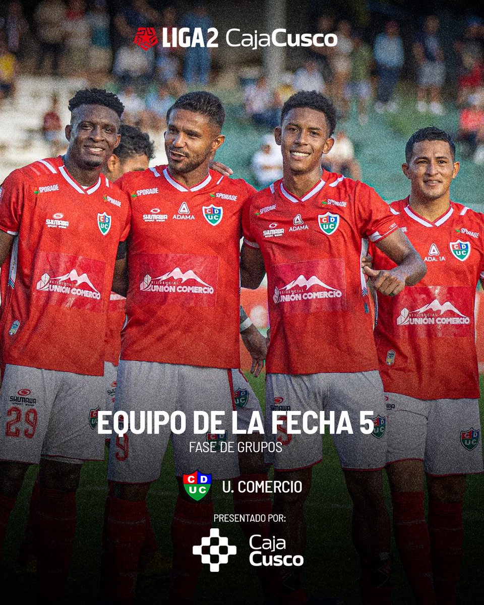 𝗚𝗼𝗹𝗲𝗮𝗱𝗮 𝘆 𝗴𝗿𝗮𝗻 𝗮𝗰𝘁𝘂𝗮𝗰𝗶𝗼́𝗻 𝗱𝗲 𝘃𝗶𝘀𝗶𝘁𝗮𝗻𝘁𝗲 🔥

<a href="/UComercio/">Unión Comercio</a> es el equipo <a href="/CajaCusco/">Caja Cusco</a> de la Fecha 5️⃣ Fase de Grupos.

#Liga2CajaCusco
