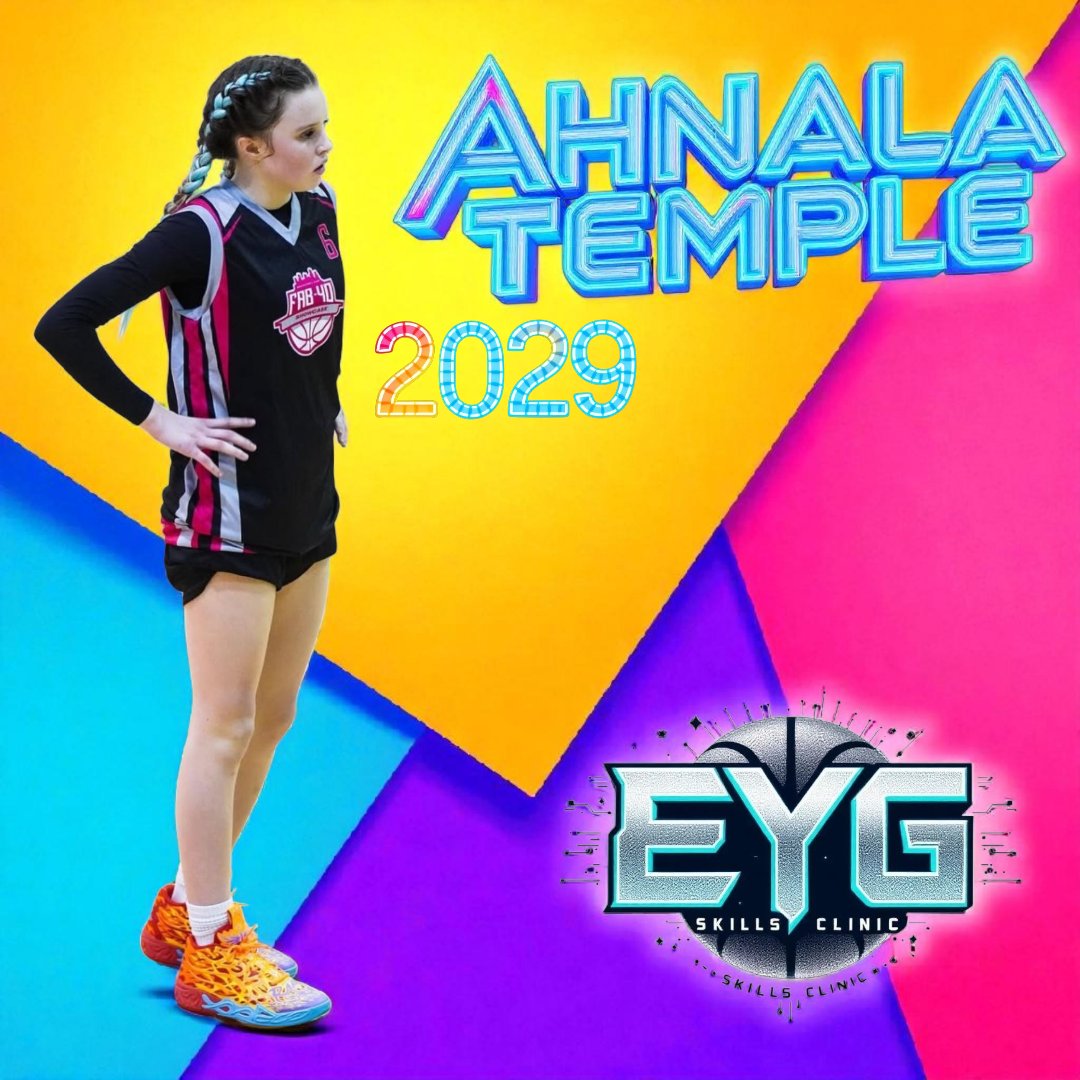 Excited to welcome 2029 Ahnala Temple to the EYG clinic next month! Holds D1 offers, this electric guard plays with great pace! She will do some serious damage this year!

EYG is loaded with talent &amp; hidden diamonds! #whosnext⁉️ #eygclinic #development #ironsharpensiron