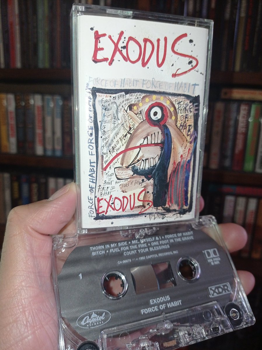 XIBILXIC's tweet image. el disco mas incomprendido de @ExodusAttack 🇺🇲 Force Of Habit con excelentes temas como #forceofhabit #gooddaytodie #thorninmyside #memyselfandi fué lanzado en agosto 17 de 1992 🤘😲 #CassetteMania #90sMetal