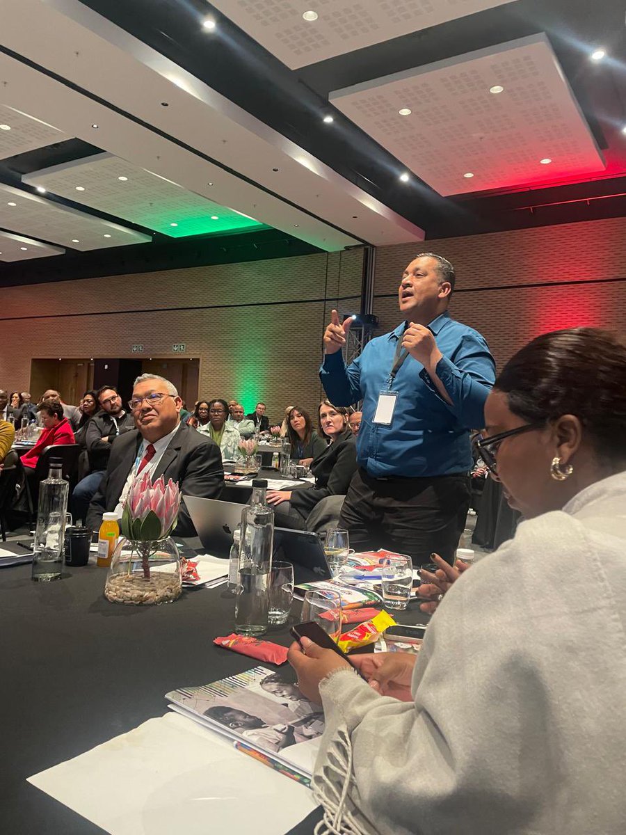 jabaarmohamed's tweet photo. 🌍✊ Privileged to attend the #G20Summit on Education — but I had to remind the room: “Deaf, Hard of Hearing, Disability” were missing, &amp; no person with a disability on the panel.
#Inclusion #Deaf #Disability #Education #ECD #WCED #CapeTownSouthAfrica @g20org https://t.co/xjatvjcazZ