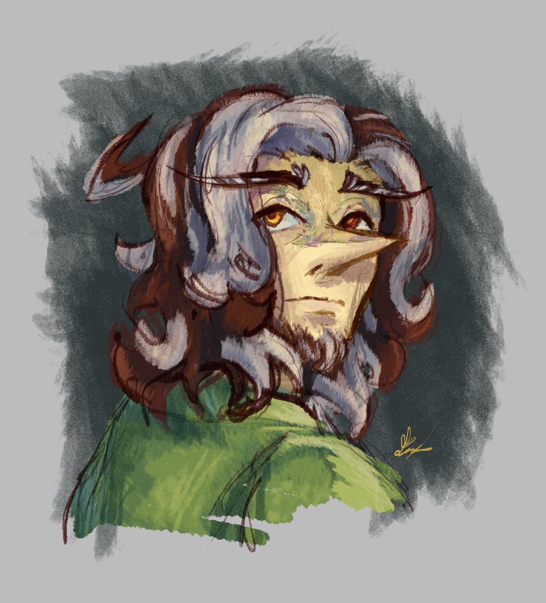 artgbitzy's tweet image. Drew the Addison who's life goes only downhill #encaustic #encausticau