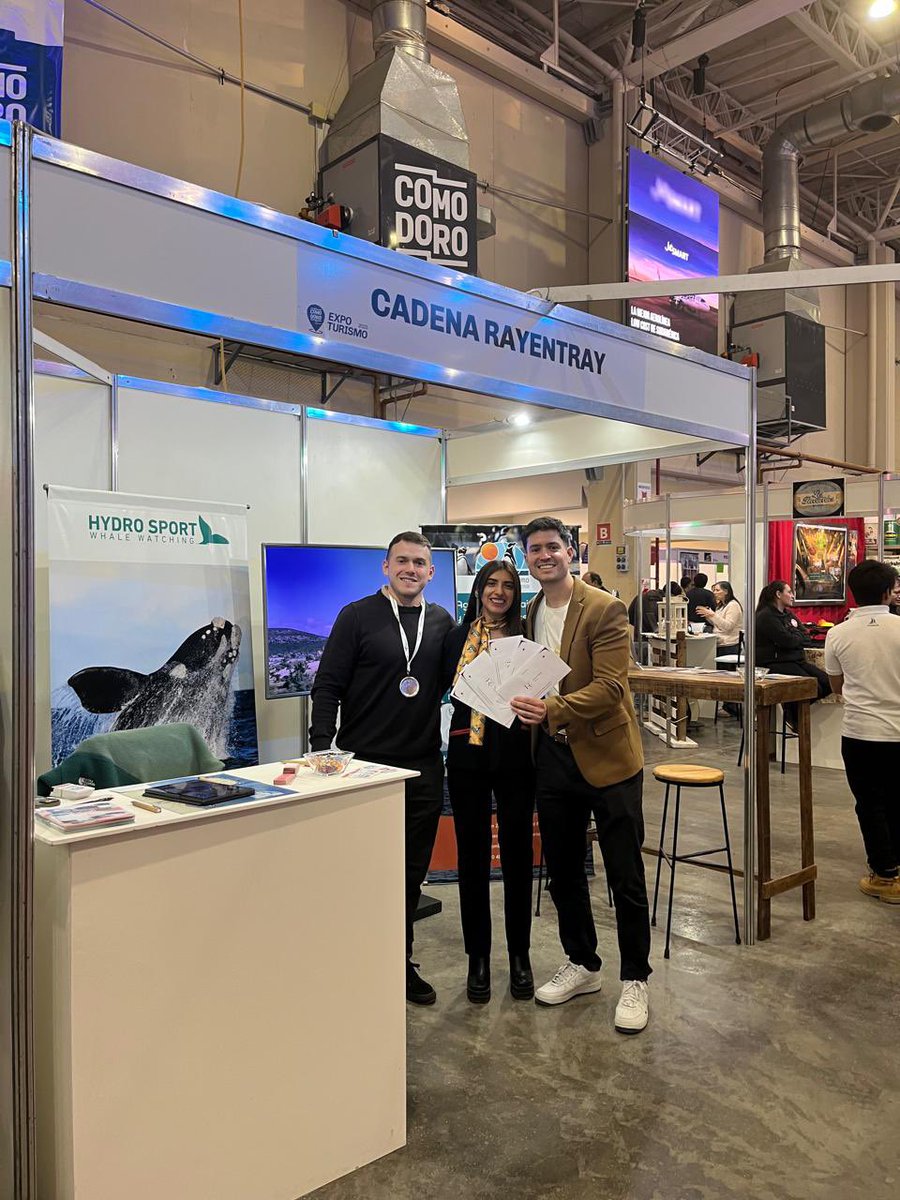alanwmarch's tweet photo. Estuvimos en Expo Turismo 2025 en Comodoro Rivadavia con Hoteles Rayentray. Trabajando para que miles de turistas que nos eligen todos los meses sigan disfrutando de mejores servicios en la costa de Chubut https://t.co/2tjv9GWoAp