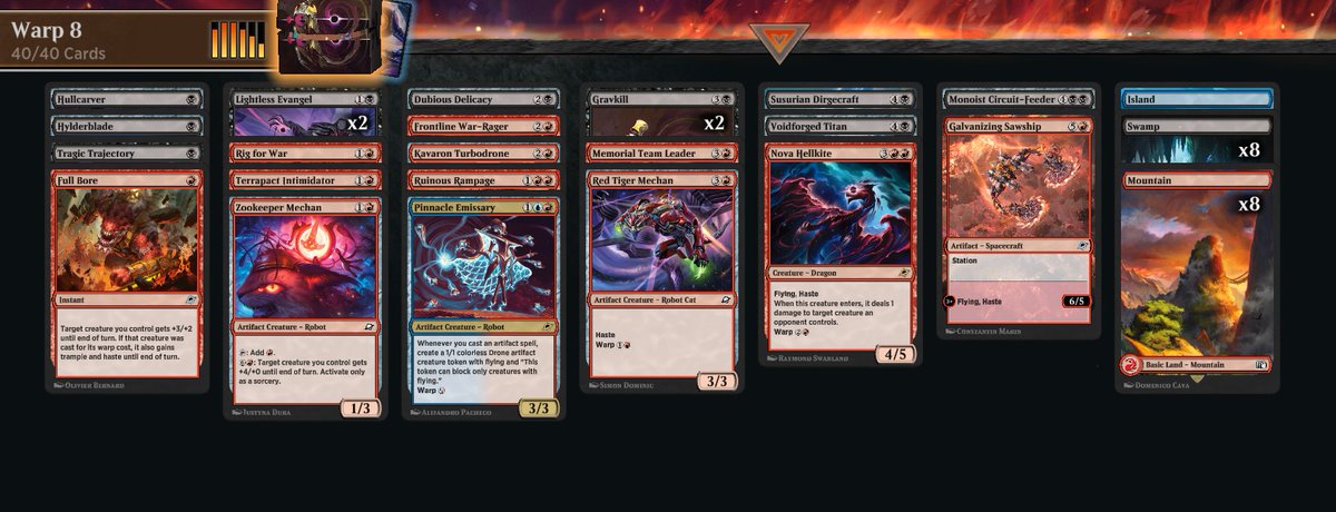 ExYuusha's tweet photo. currently 6-1 with this awesome draft deck i guess this is an aggro set #MTG https://t.co/4rxC4LPwQo