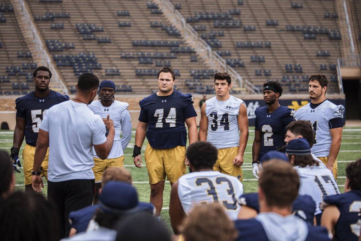 NDFootball's tweet image. Notre Dame men ☘️

#GoIrish☘️