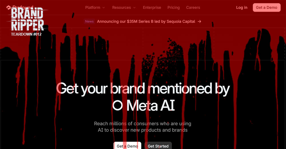 Measuring Mentions ≠ Making Impact.  

Profound tryprofound.com claims to track your brand across AI platforms.Verdict? Cadillac dashboard. No driver. 6/10.  🔗 

brandripper.com/teardown-012-p… 

#BrandRipper #BrandTeardown #Branding #BrandMarketing #AIAgent