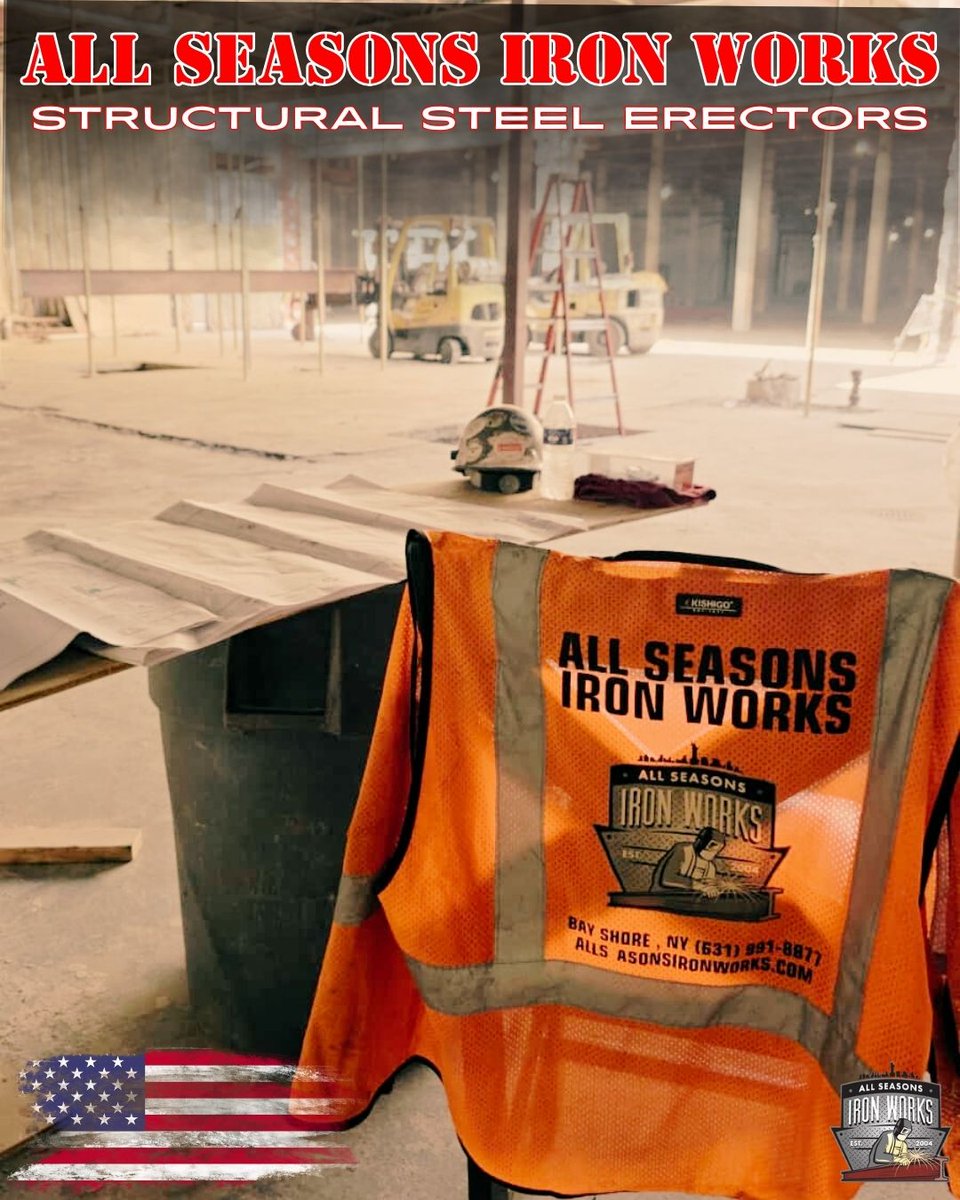 AllseasonsIron's tweet photo. STRUCTURAL STEEL INSTALLATION | COMMERCIAL PROJECT

Another job finalized by All Seasons Iron Works — structural steel install inside an existing building. Busy now on Long Island, and Manhattan projects coming next.

📞 (631) 991-8877 | sales@allseasonsironworks.com

#AllSeasonsIronWorks #StructuralSteel #NYCConstruction #GeneralContractor