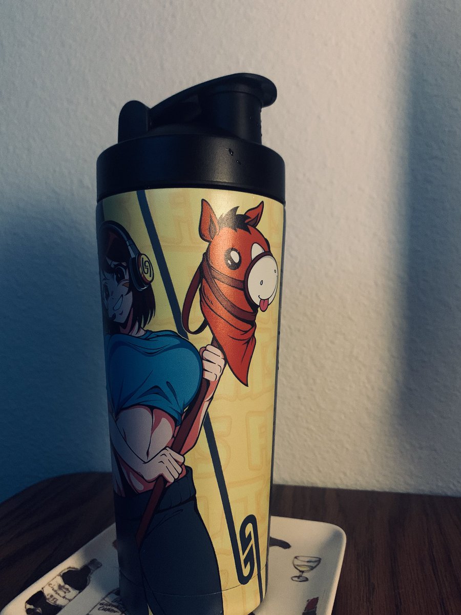 shavonnha's tweet photo. This has got to be my favorite cup by far! I was already expecting it to be good as a metal shaker but god damn did they pop off on the quality. Cant wait for a Flats gg flavor to go with it 😏

@Flats_OW 
@GamerSupps https://t.co/aC90rQvXrG