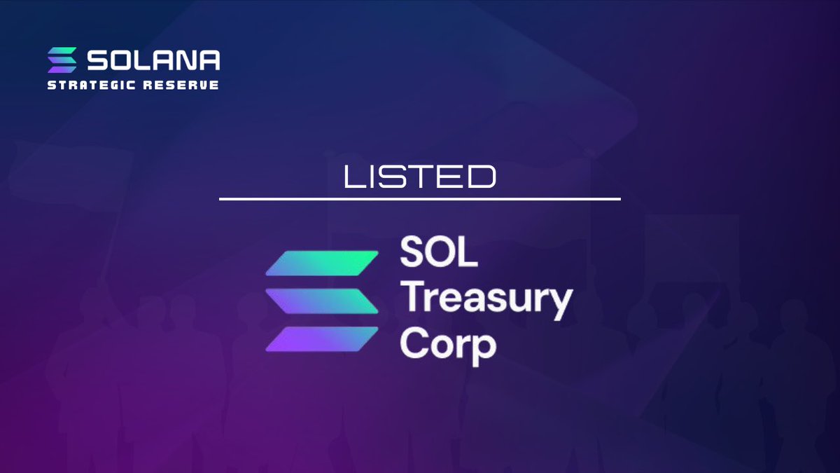SOL Treasury Corp 上市公告