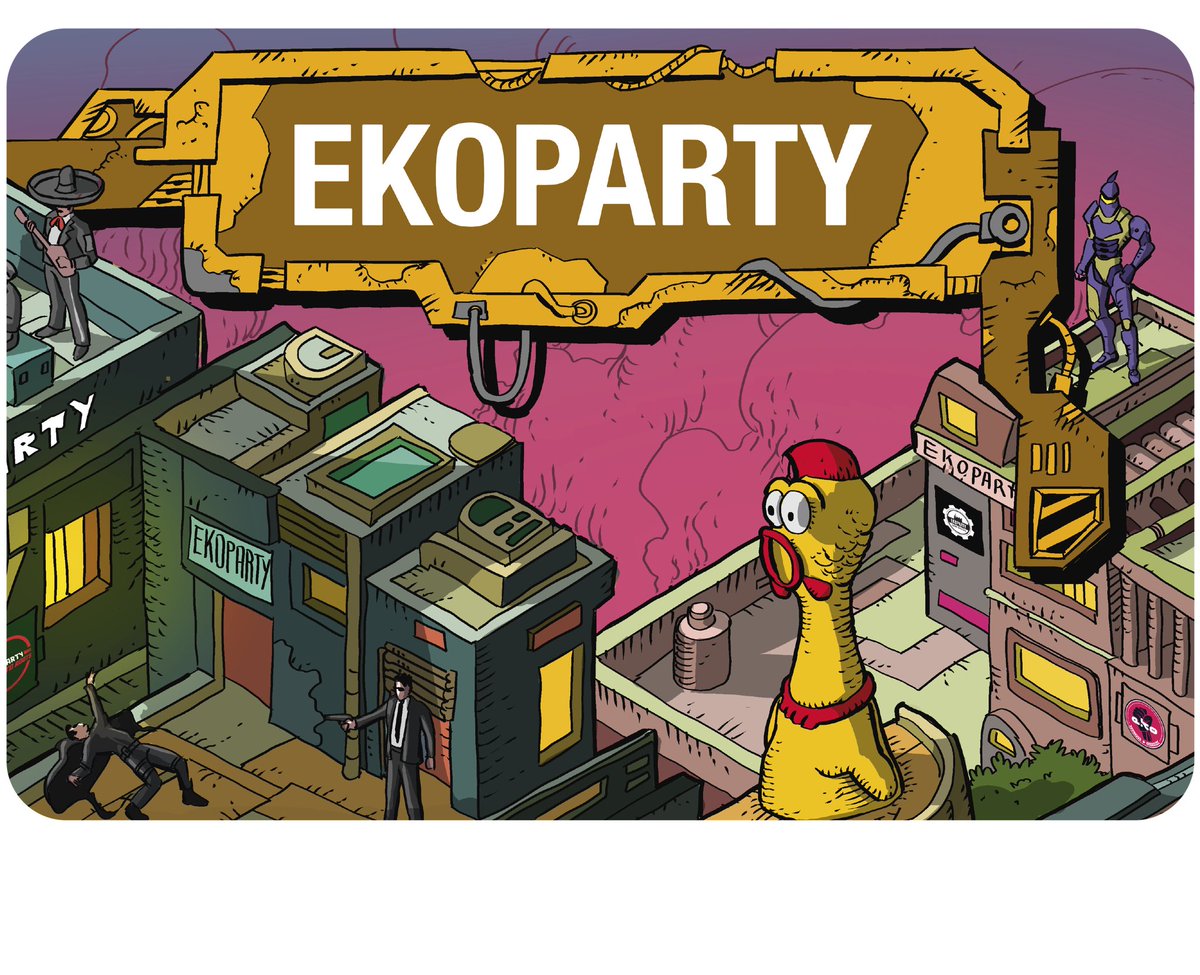 La ciudad <a href="/ekoparty/">Ekoparty | Hacking everything</a> 2024 ya conmemoraba el emblema Narvaja 🐔 🙌🏻 Feliz Aniversario!