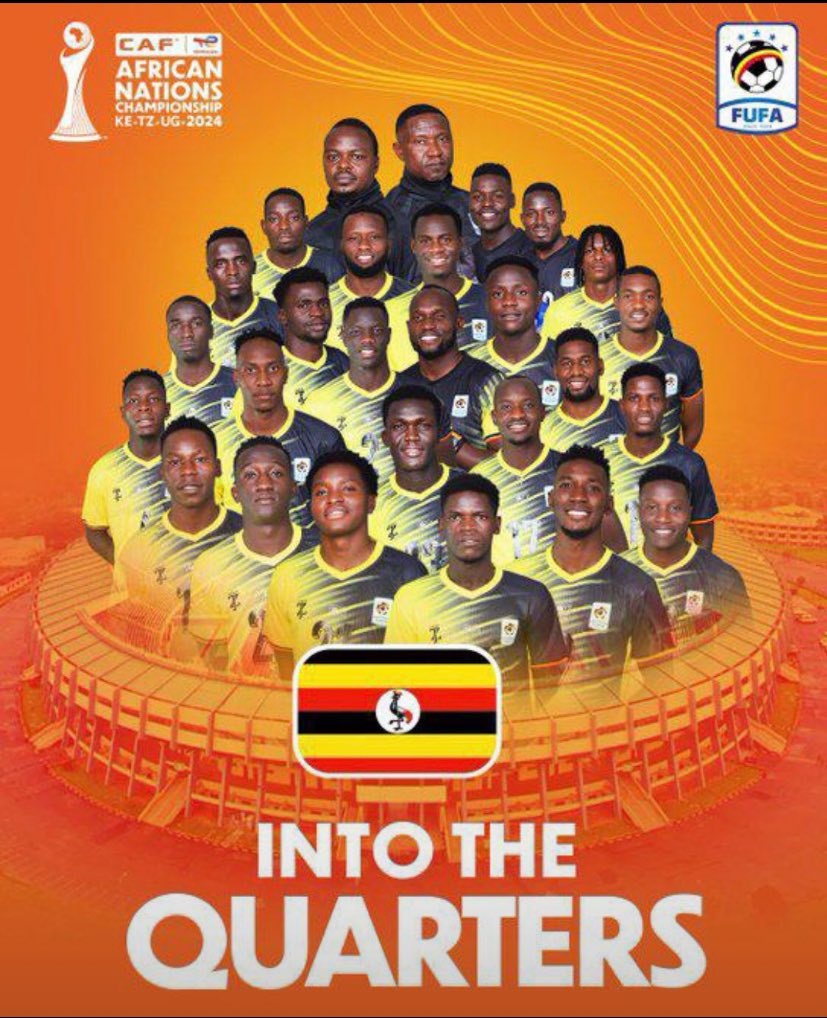 luseericmathew's tweet image. Victory Victory Victory 
Today I witnessed my courageous mighty national team draw with there opponents and this gave us the qualification to the quarters well done 👍 @UgandaCranes 

#TotalEnergiesCHAN2024