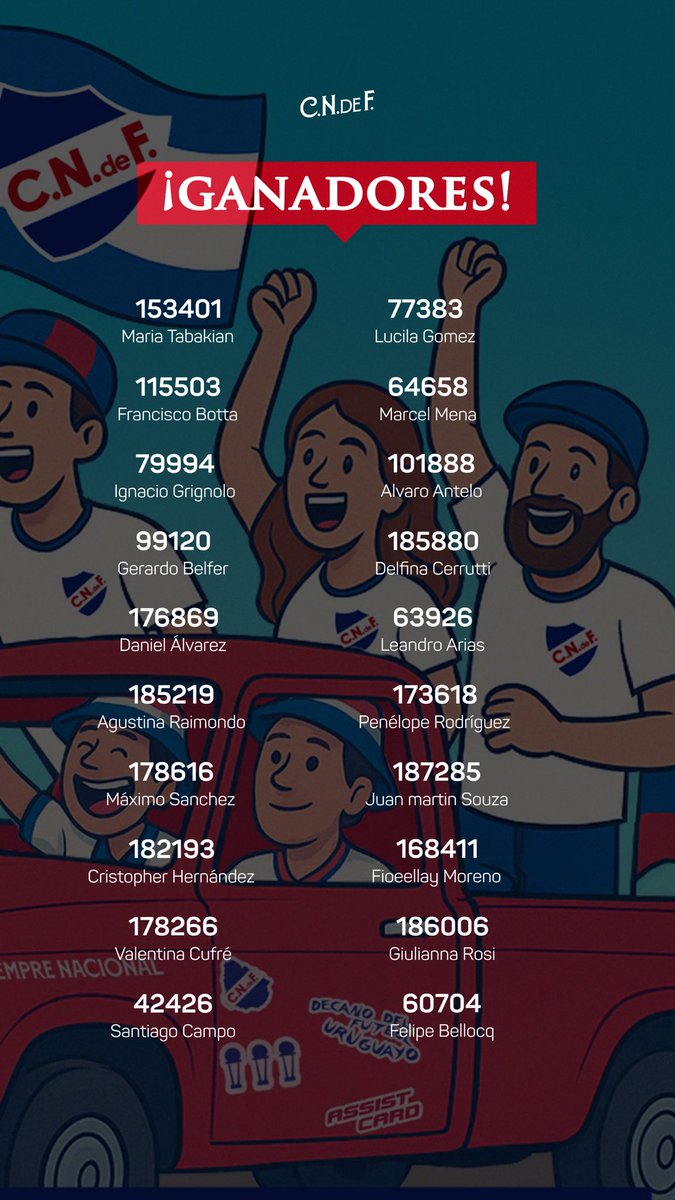 🚐 Ganadores del sorteo de <a href="/assistcard/">ASSIST CARD</a>, ¡nos vemos mañana!