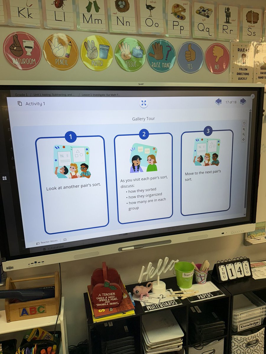 Starting off strong with lesson #1 from Amplify Desmos Math! Great collaboration and hands on practice. 

#amplify #desmosmath #1stgrade #piner #kcsd