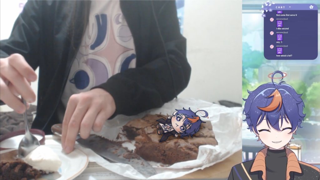 Brownies came out DELICIOUS the mint chocolate oooooh 🤤🤌
thanks for hanging!! also CUTEST FANART EVER HELLO THANK YOU😭 
🎨 encorecloud