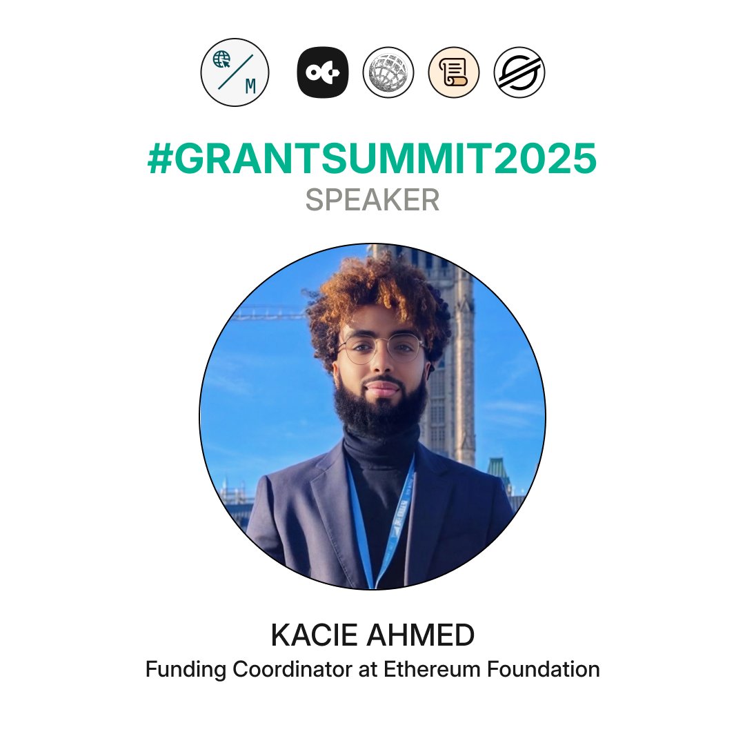 metagov_project's tweet image. Introducing @Haezurath as our next speaker.

Kacie is a Funding Coordinator at the @Ethereum Foundation. He was previously founder of @LearnWeb3io, and has on-boarded 250k builders into the space.

Final 2 days to RSVP to the 2025 Grants Summit: lu.ma/vj3csdz1