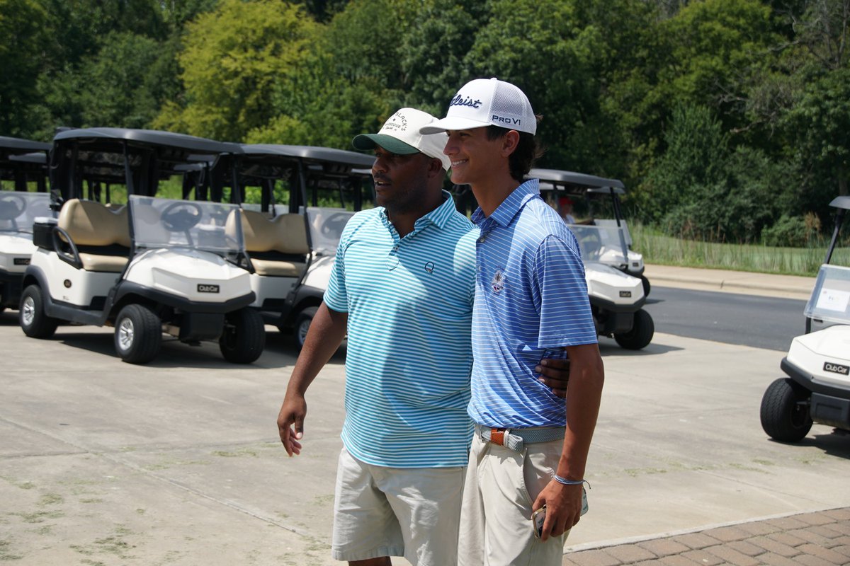AJGAGolf's tweet photo. The host is here!
@HV3_Golf stopped by Mooresville Golf Club to interact with juniors and volunteers ahead of the #HV3Jr! https://t.co/ltH35hl4Ax