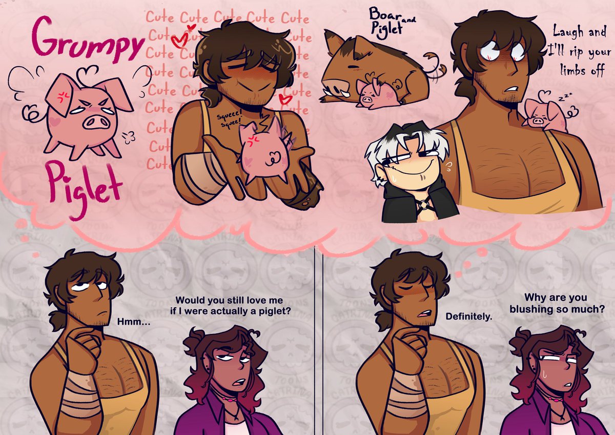 Catrina_Toons_'s tweet photo. Me querrías si soy un cerdito? 🥺
👉👈
#slashfic #dorianslashfic #fanart #slashficdorian https://t.co/W3AhdJuMQx