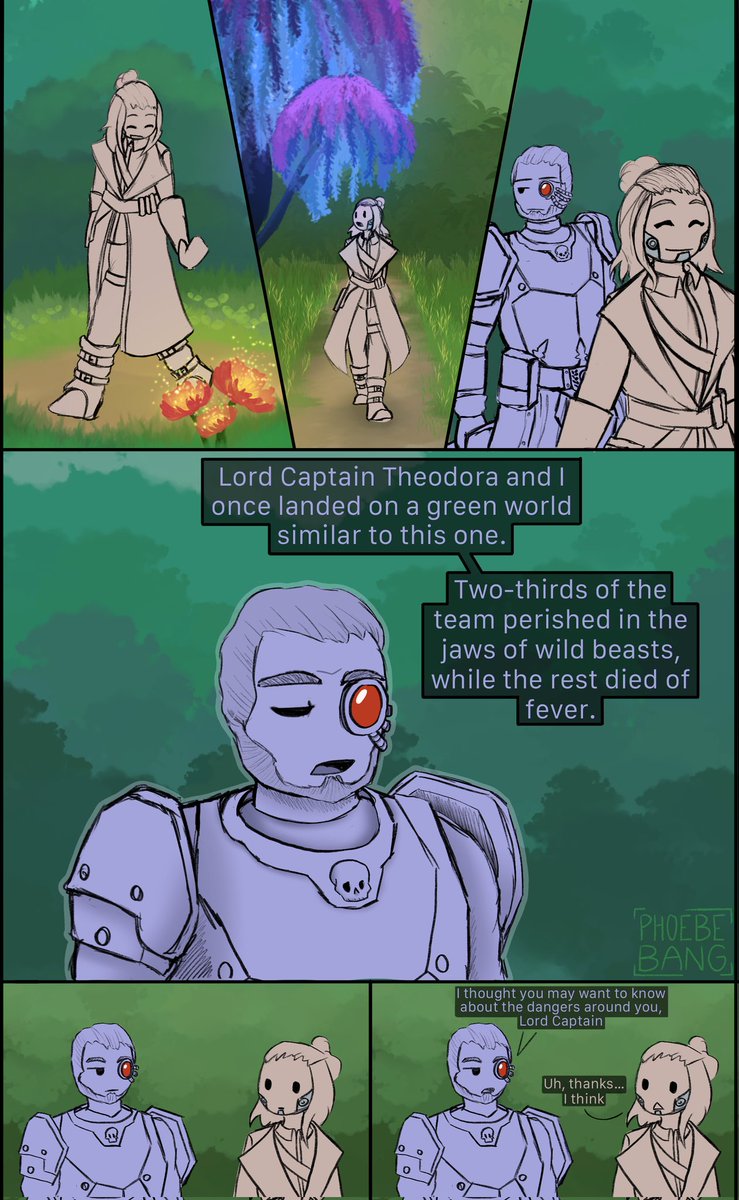 PhoebeBang_'s tweet photo. Abelard was not catching the vibes....

#roguetrader #warhammer40k #roguetraderart #warhammer40kart #abelard https://t.co/6h6aylAQRY