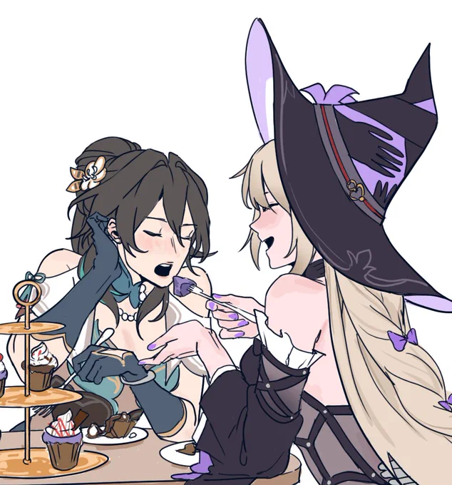 hello everyone!! once again announcing sketch requests are open! im running out of money for food to eat and pay bills so for only 10$ i will draw hoyoverse girls for you! link in reply, and thank u all so much for supporting me