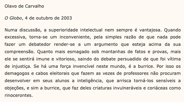 philmarqueslima's tweet photo. "Se há uma força invencível neste mundo, é a burrice." https://t.co/YqwBE1eCgE