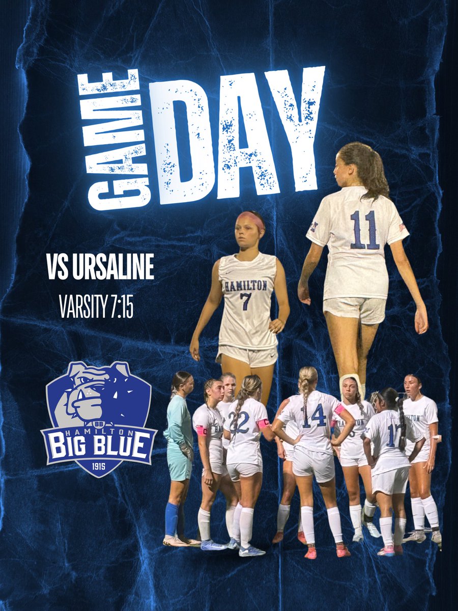 On to the next!! Come out and support the first home match of the season tonight vs Ursuline ⚽️ #BigBlue #Hamilton