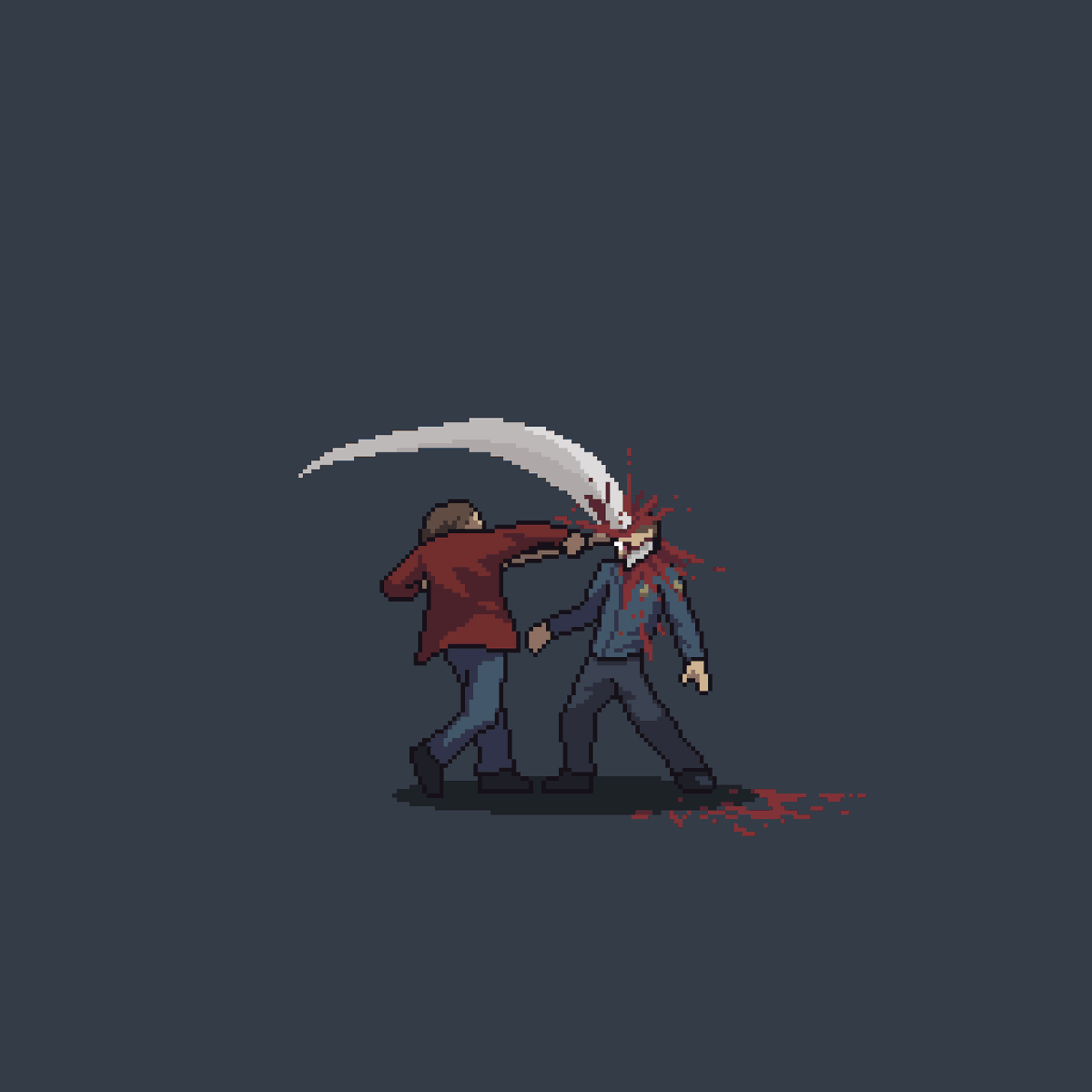 Resacality's tweet photo. The shining #pixelart https://t.co/4HR9zbWbwI