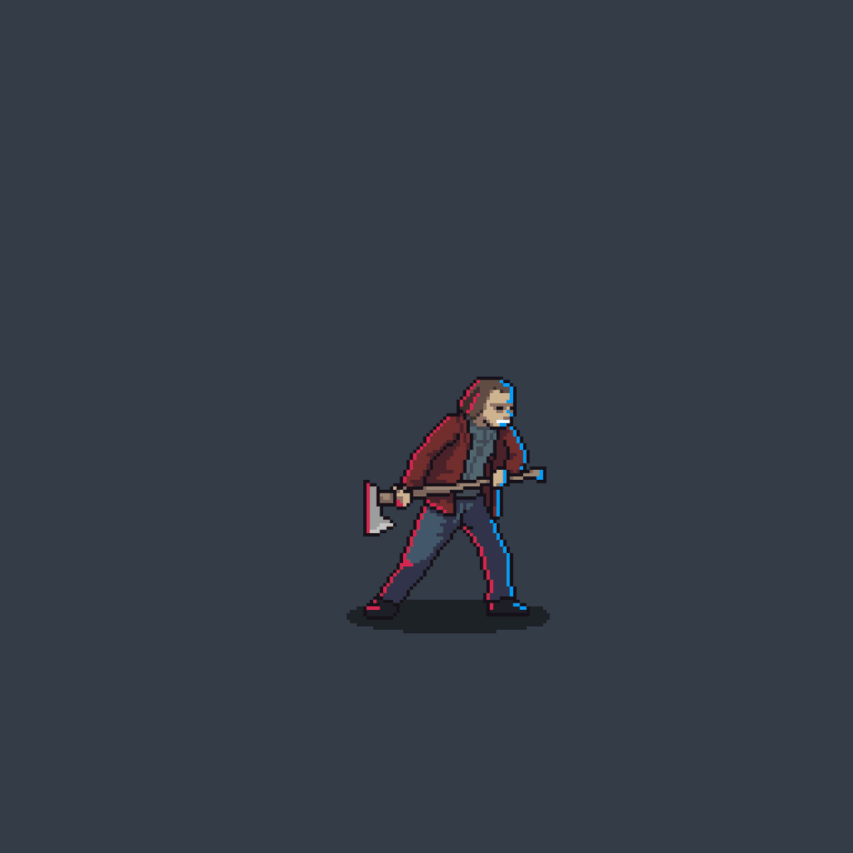 Resacality's tweet photo. The shining #pixelart https://t.co/4HR9zbWbwI