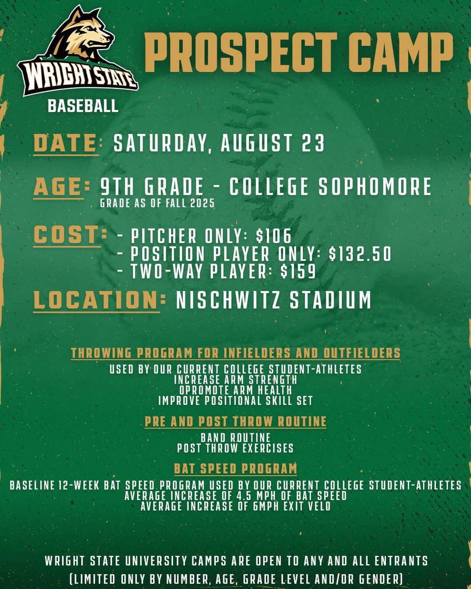 Wright State Baseball tweet media