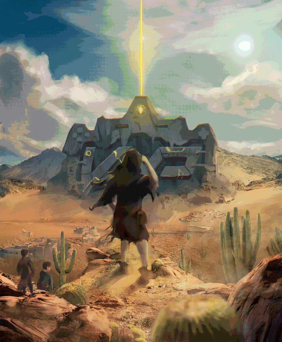 desert sci-fi poster
