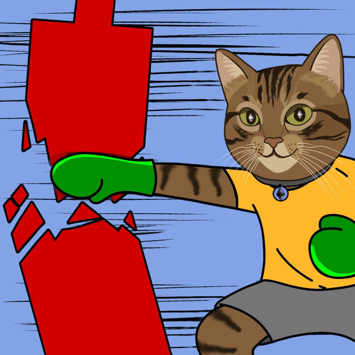 $HEMULE isn’t here to play defense- it’s here to fight, win, and dominate. 🐱

Every candle fired is a victory, every explosion on the chart is proof that this cat army doesn’t back down. 

The mission is simple: keep pushing until ETH bows to the new meme champion. 🚀📈
