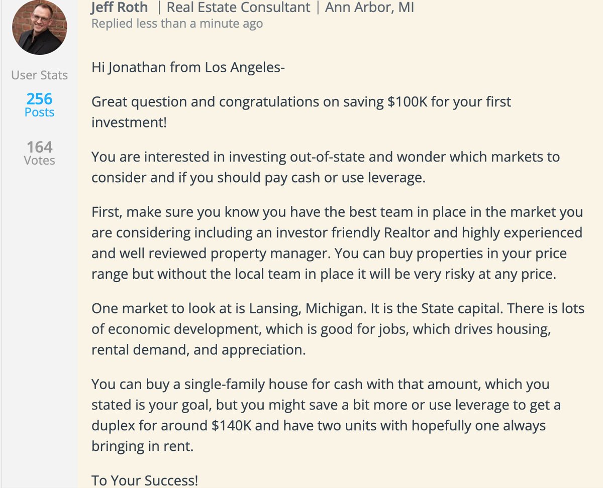 ArborAdvising's tweet image. Wondering where to get a #property for 100K and if you should pay #cash?

Let us help you add #streamsofincome, create #financialindependence, reduce your #taxes, and leave a #legacy.

arboradvising.com/contact

#Michigan #RealEstate #RealEstateInvesting #Invest #Money #Income