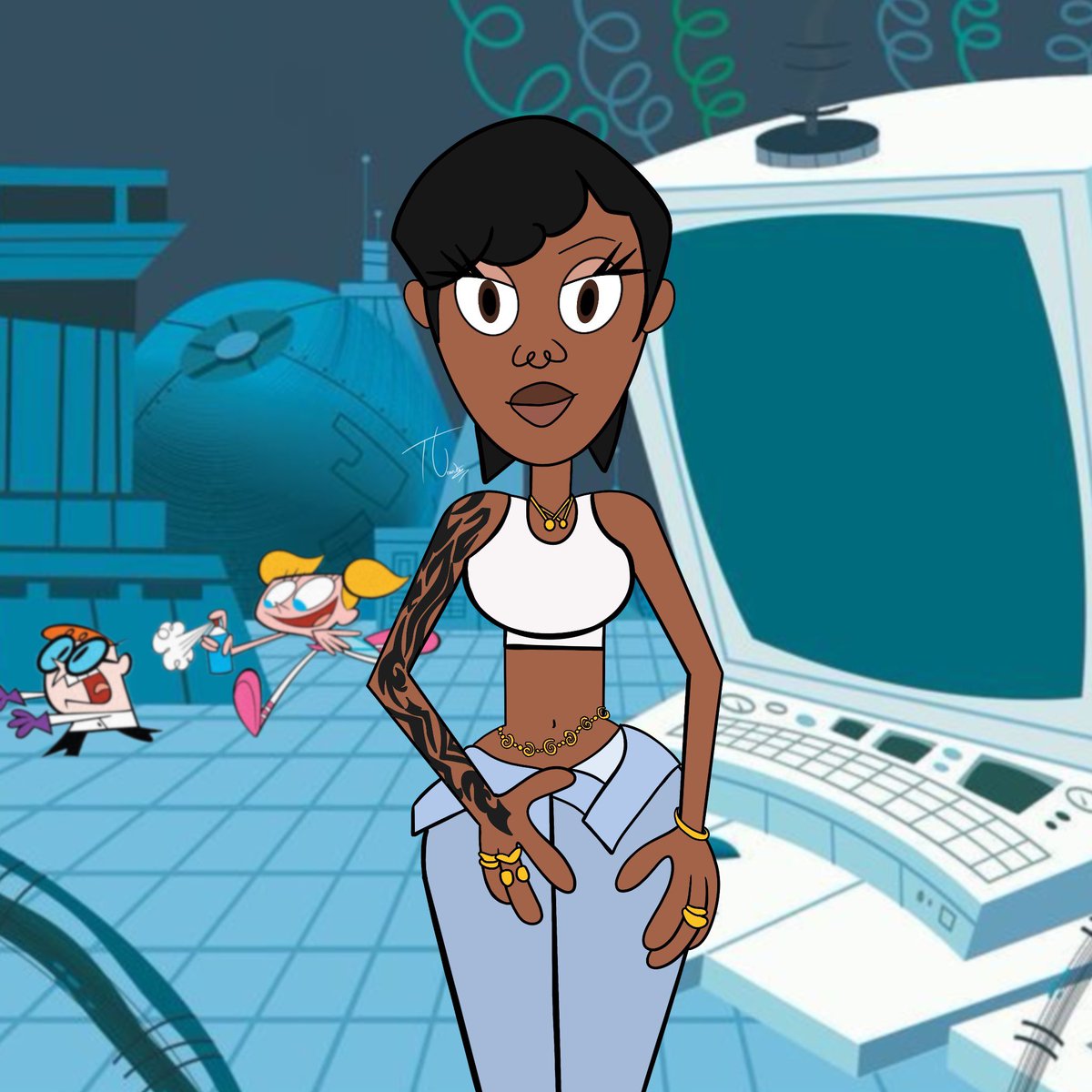 Nengi U. 🍟 (@nengusarts) on Twitter photo New Character Study!
Her pixie cut reminded me of his mom so I made <a href="/TiwaSavage/">Tiwa Savage ⚔️</a> a character in Dexter’s Laboratory!
🧪🥼👩🏽🔬💥 New Character Study!
Her pixie cut reminded me of his mom so I made <a href="/TiwaSavage/">Tiwa Savage ⚔️</a> a character in Dexter’s Laboratory!
🧪🥼👩🏽🔬💥