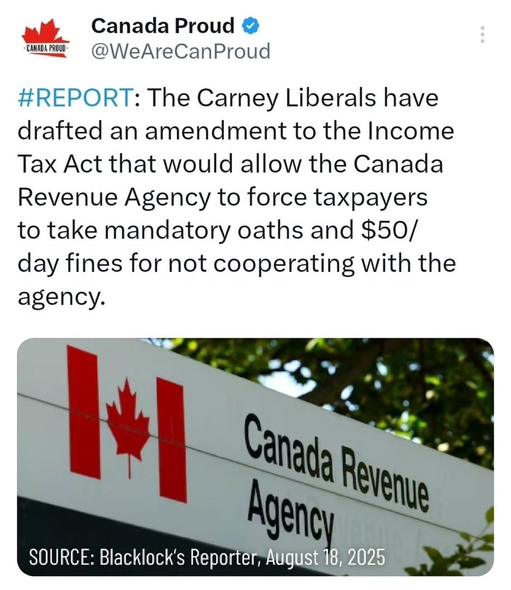 Nothing says freedom like mandatory oaths and fines for not cooperating.