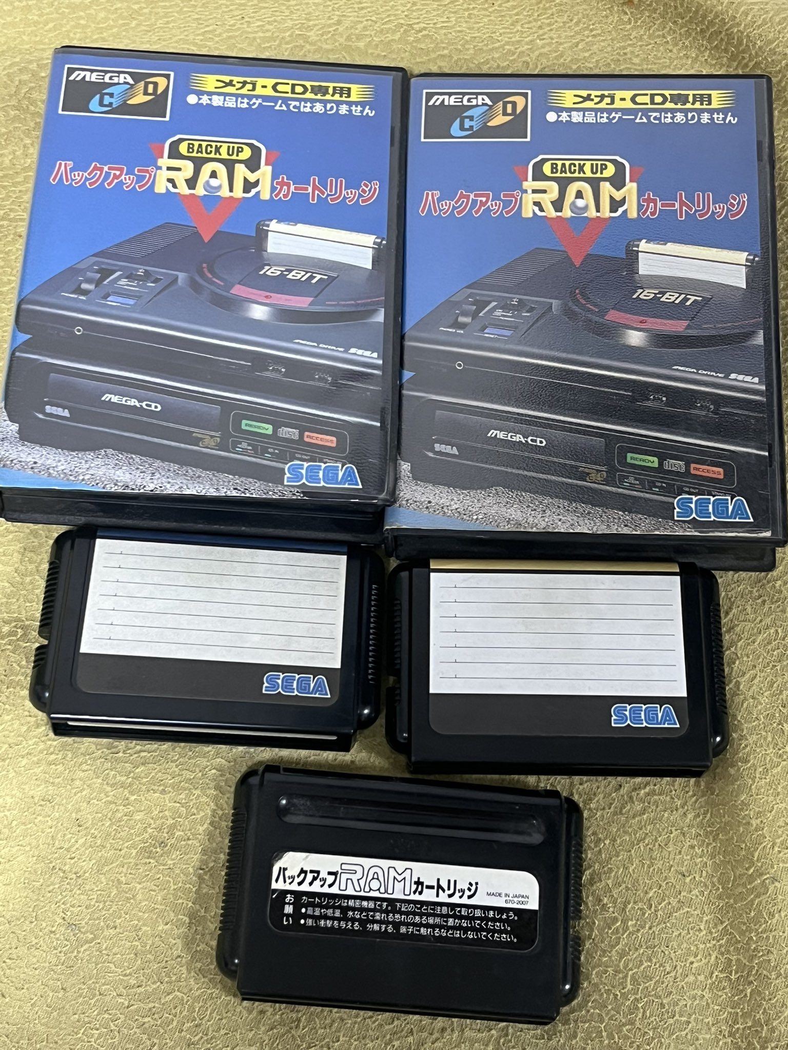 セガ　メガCD　バックアップRAMカートリッジ セガ メガCD バックアップRAMカートリッジ