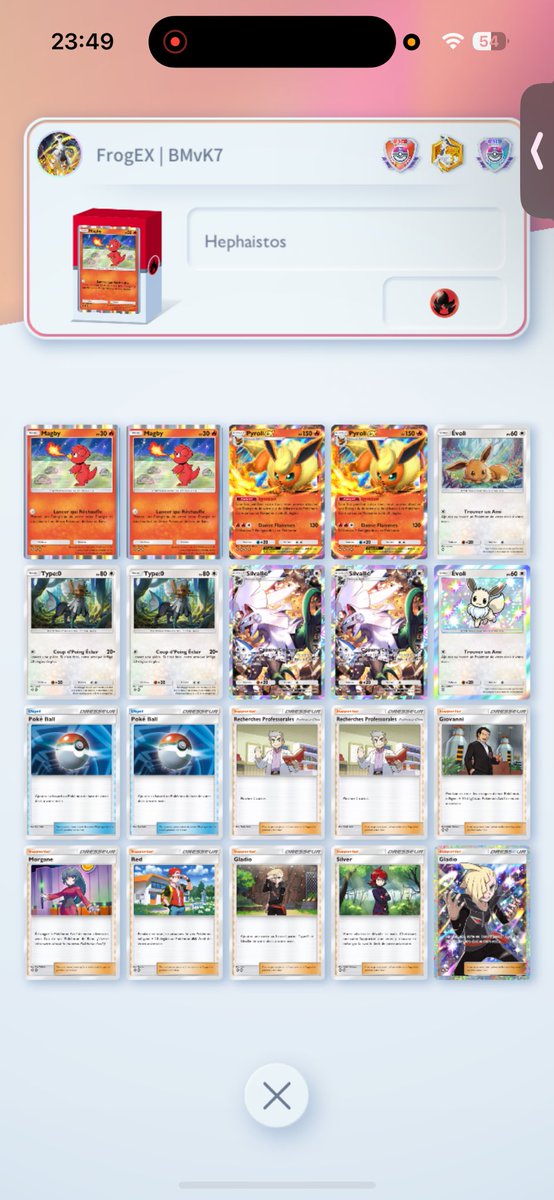 15 victoires de suite avec ce deck Flareo-Silvally ! 1590 to 1870 points avec le deck ! Plutôt content de cette performance 😁😁  <a href="/Team_FrogEX/">FrogEX</a> 🐸
#PTCGP 
#TeamFrogEX