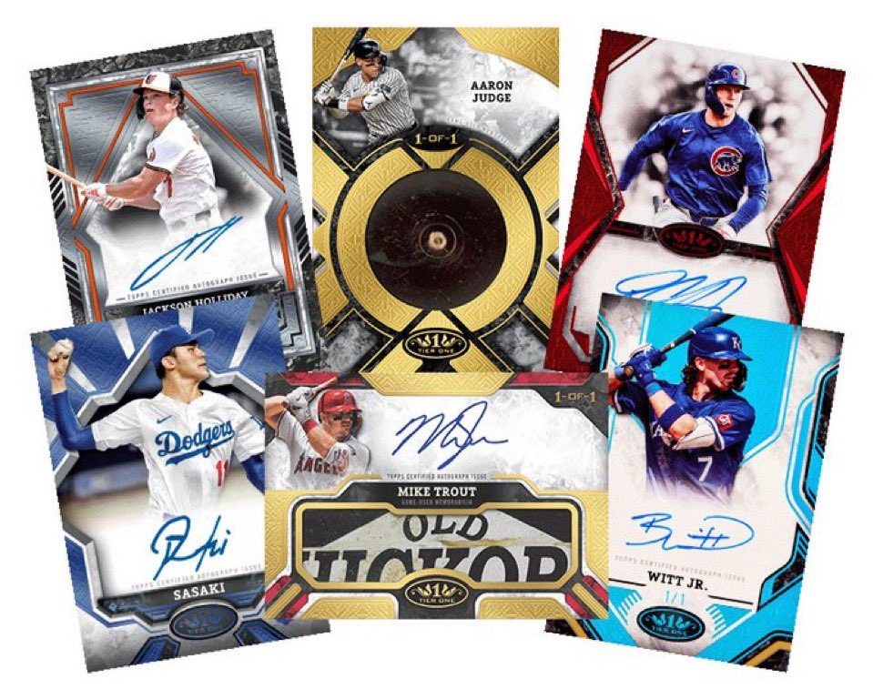 2025 topps tier oneのチェックリスト出ました！ 9月17日発売！ 一箱