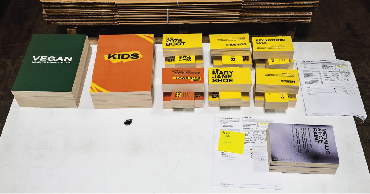 A small print project for our friends at <a href="/drmartensoffic/">drmartensofficial</a>  
--
No job too big—or too small. We do it all. 🤘

#drmartens 
#printdesign 
#printlife 
#wedoitall